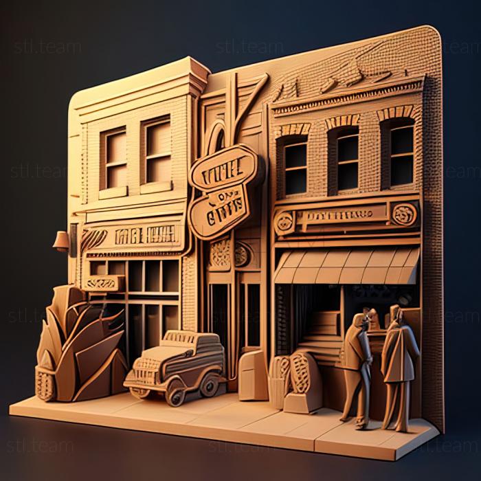 3D model st streets (STL)